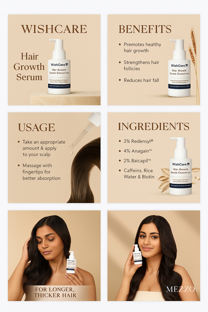 WishCare™ Hair Growth Activator Serum - 100% Natural & Fast Results