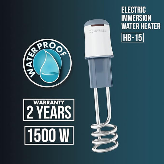 Havells 1500W Electric Immersion Water Heater, 2 year warrenty